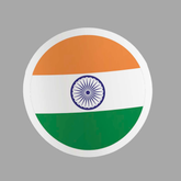 India Flag Sticker.
